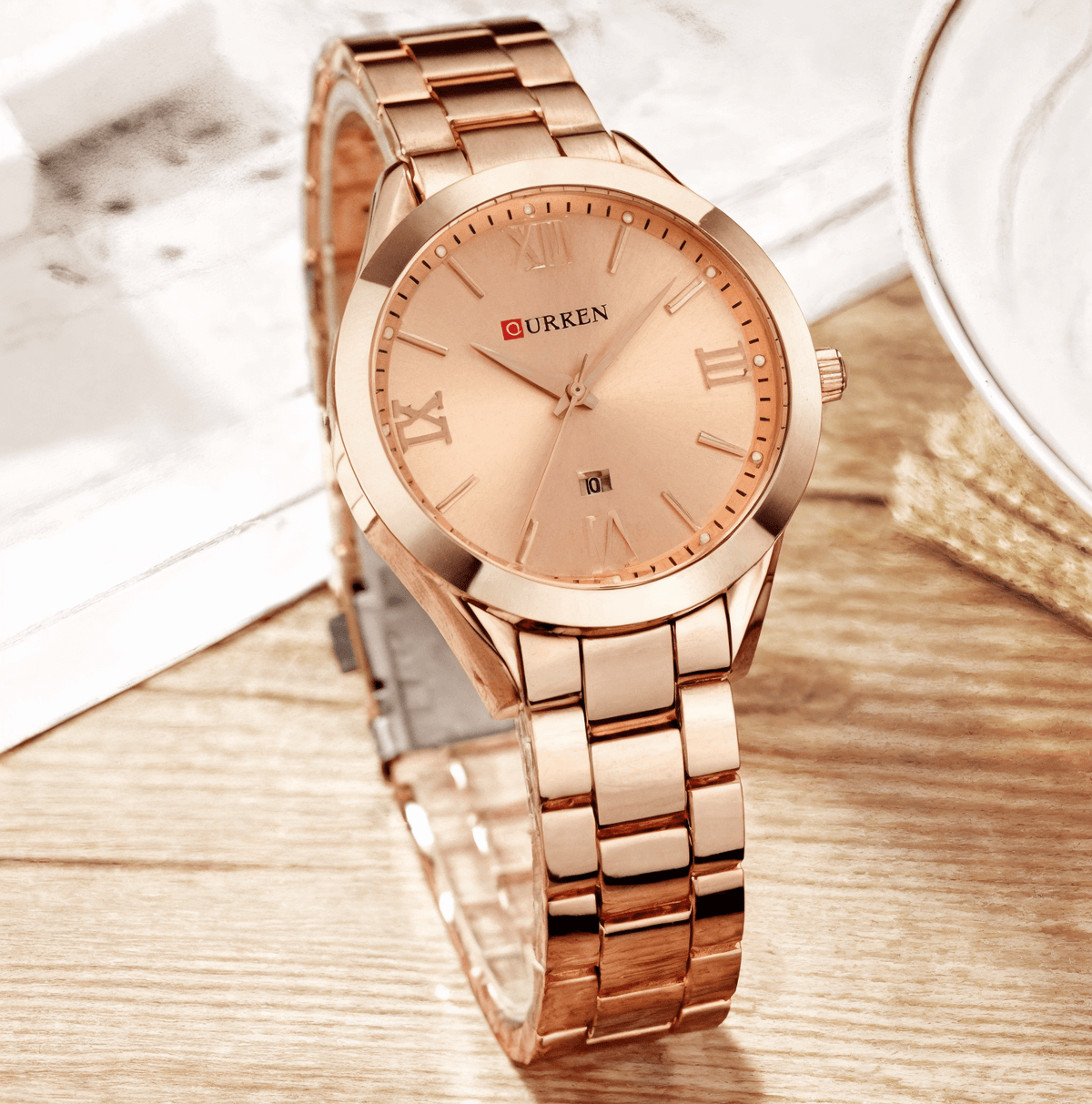 Relógio Curren Feminino  Aurora Rosa